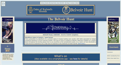 Desktop Screenshot of belvoir-hunt.co.uk
