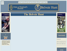 Tablet Screenshot of belvoir-hunt.co.uk